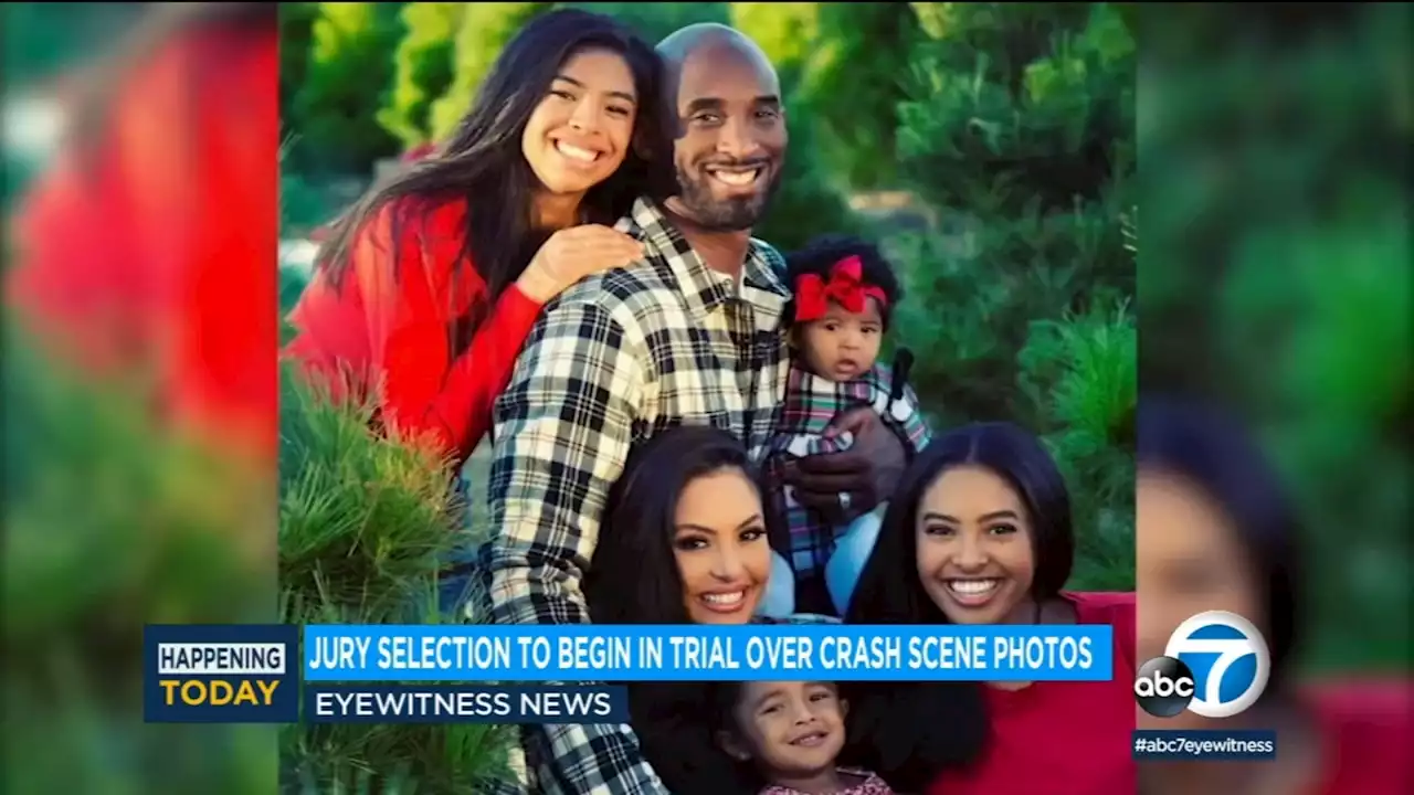 Jury seated in trial for Vanessa Bryant's lawsuit over photos of Kobe Bryant crash scene