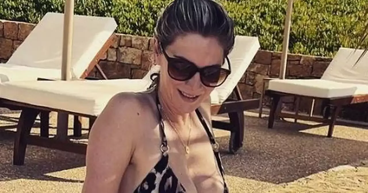 Age Defying Lisa Faulkner Rivals Kim Kardashian In Flirty Bikini On Luxury Trip 