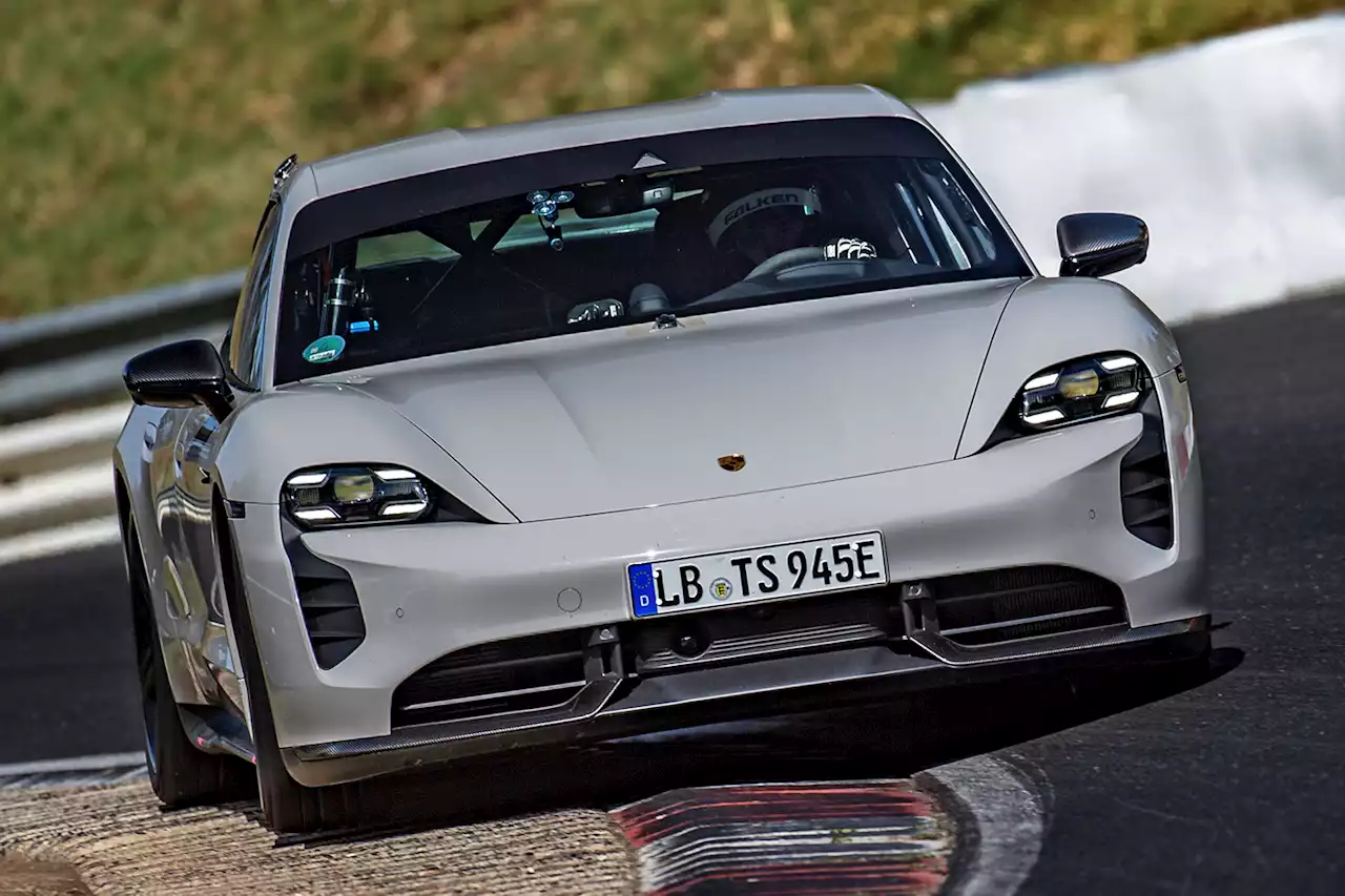 Porsche Taycan Turbo S sets new 'ring EV record