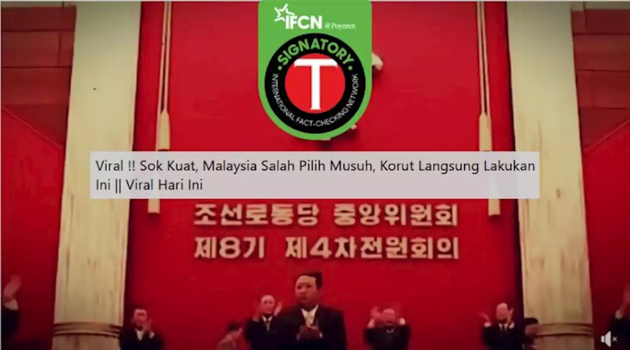 Menyesatkan, Video Malaysia Bermusuhan dengan Korea Utara dan Kim Jong Un