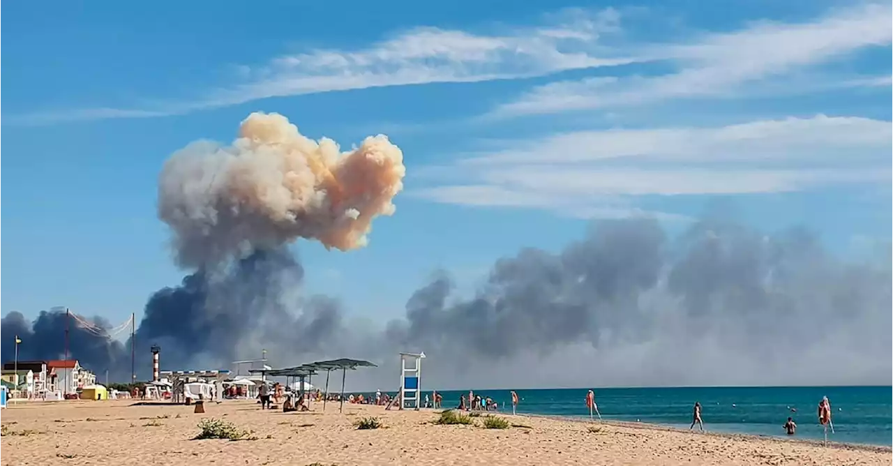 Explosionen auf Krim: Satellitenbilder zeigen Zerstörung nach möglichem Angriff