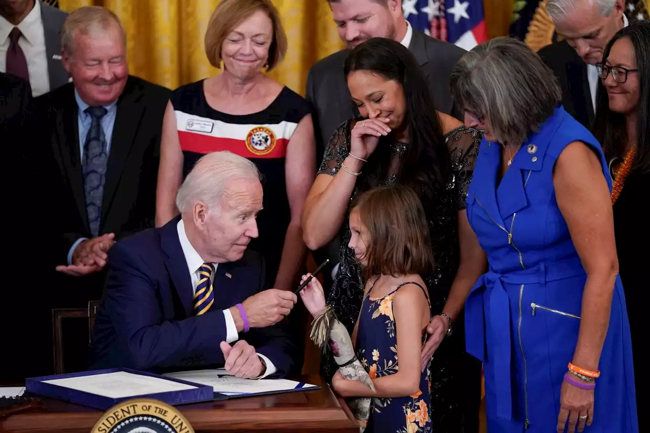 President Joe Biden signs legislation named for Ohio guardsman to help veterans injured by military burn pits