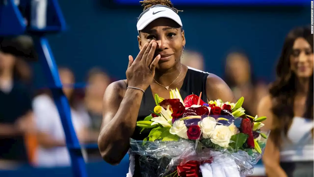 Tearful Serena Williams begins farewell tour as she loses at the Canadian Open