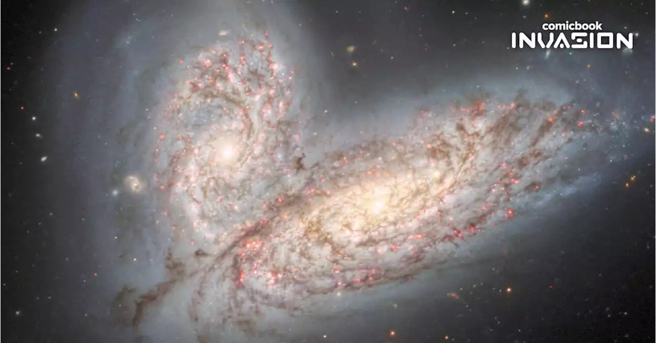 Stunning New Telescope Snapshot Shows Colliding Galaxies