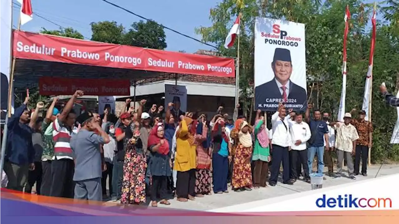 Ratusan Warga Ponorogo Deklarasi Dukung Prabowo Capres 2024