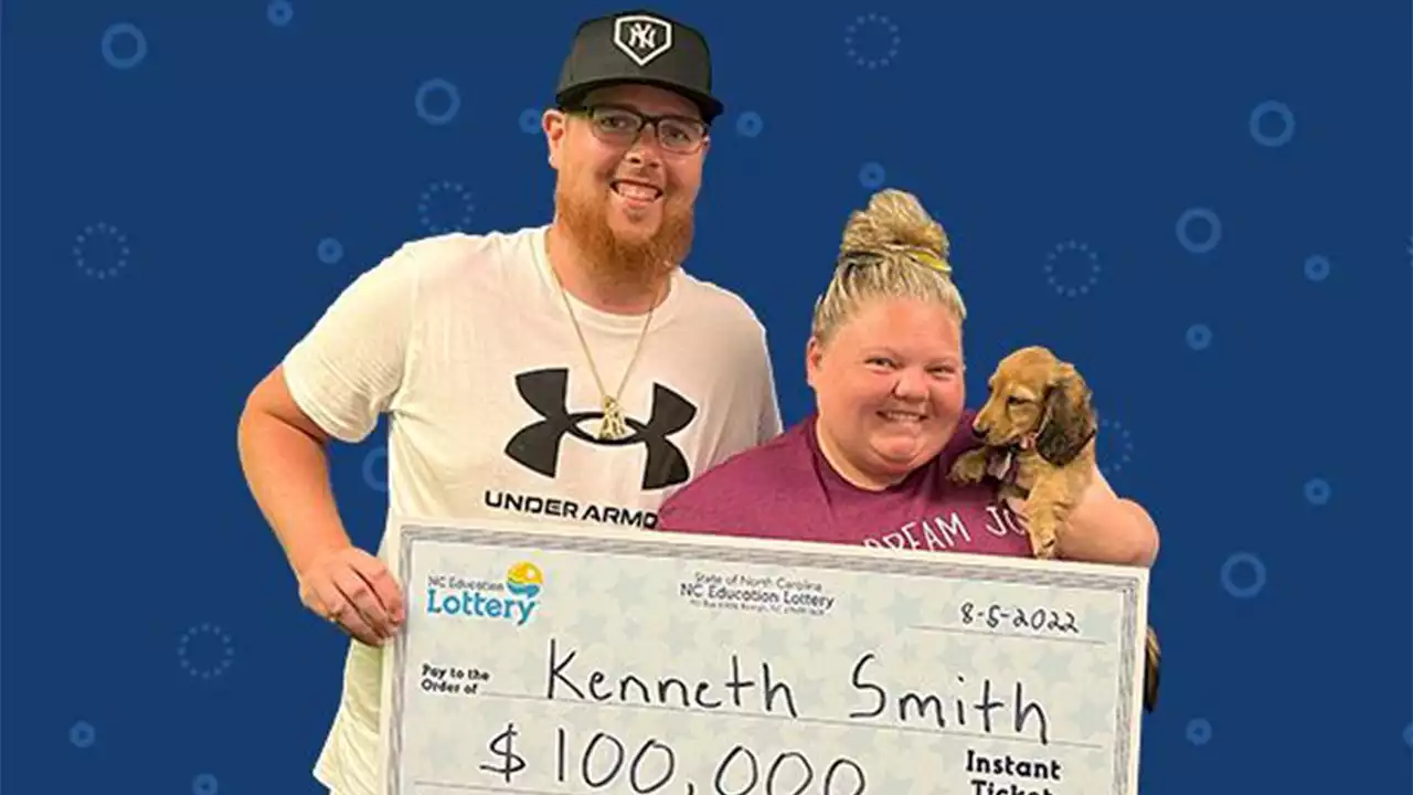 North Carolina man wins lottery while celebrating wedding anniversary