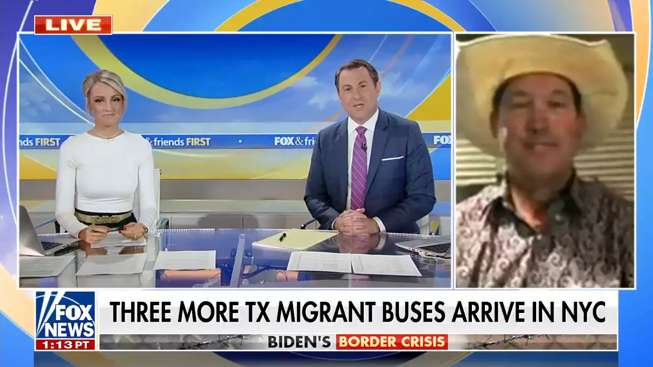 Texas rancher applauds bussing of migrants to NYC: Send them 'right to Biden's front door'