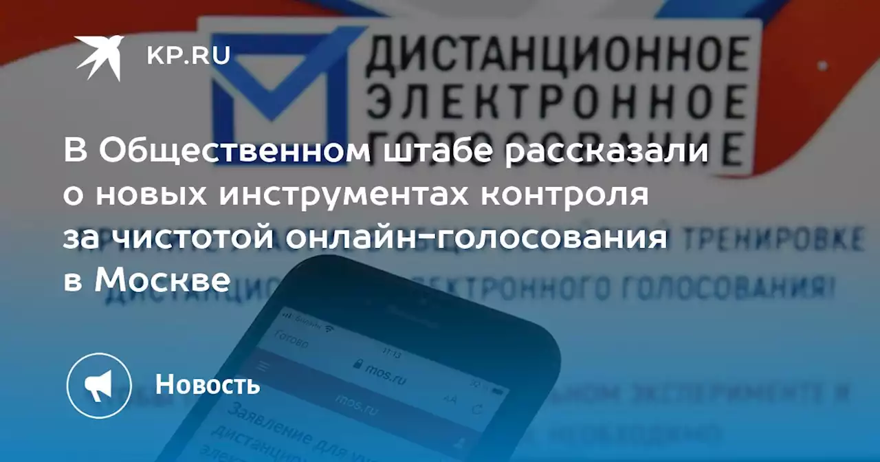 В Общественном штабе рассказали о новых инструментах контроля за чистотой онлайн-голосования в Москве