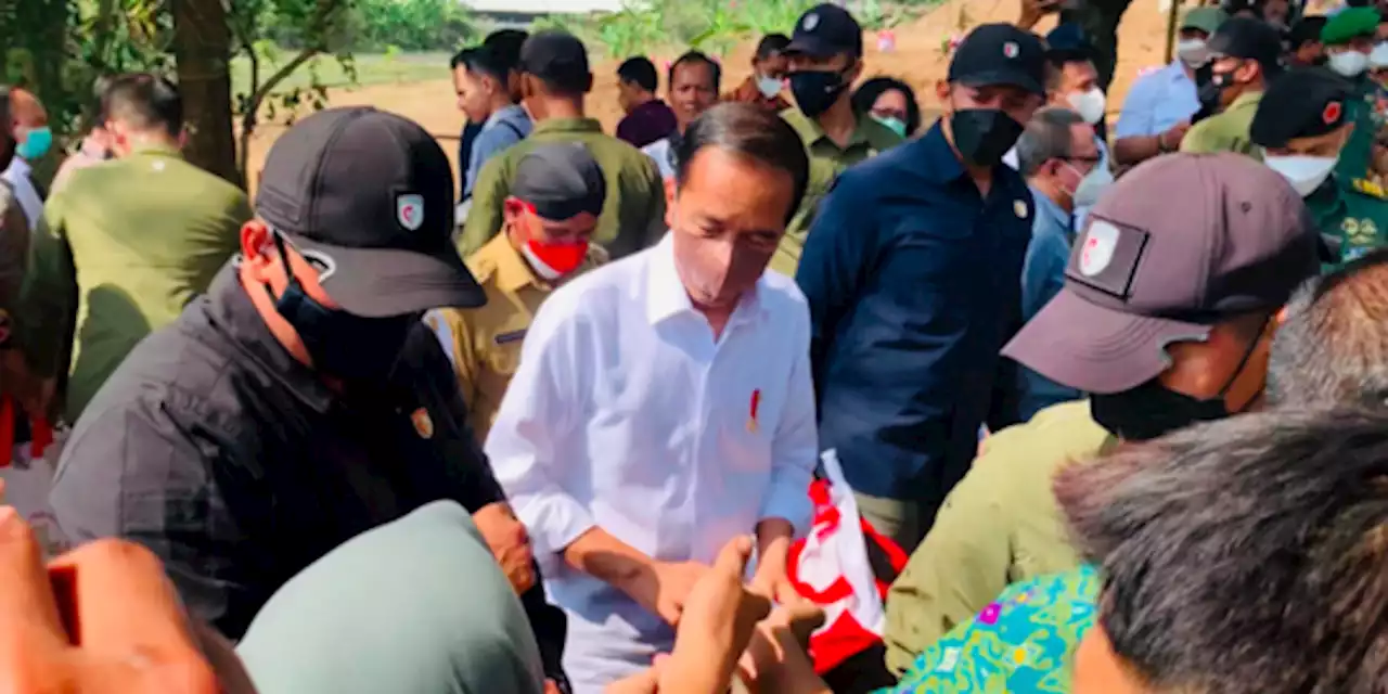 Pulang Kampung ke Boyolali, Jokowi Bagi-Bagi Sembako dan Amplop | merdeka.com