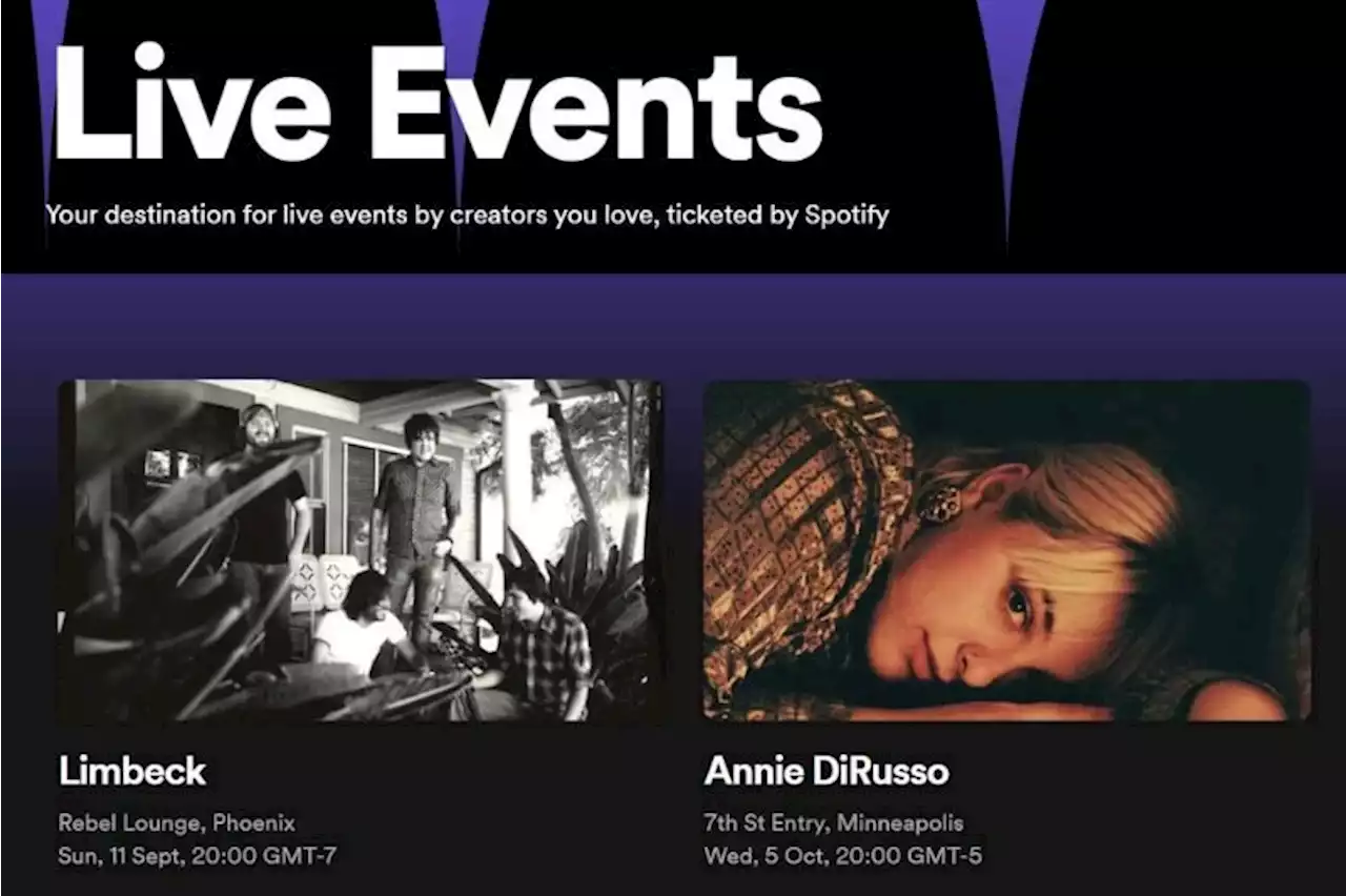 Spotify testing direct ticket sales