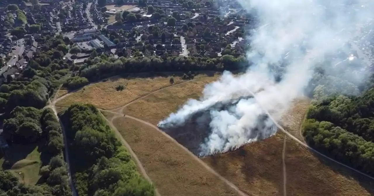 Firefighters called to 2 incidents within an hour at country park