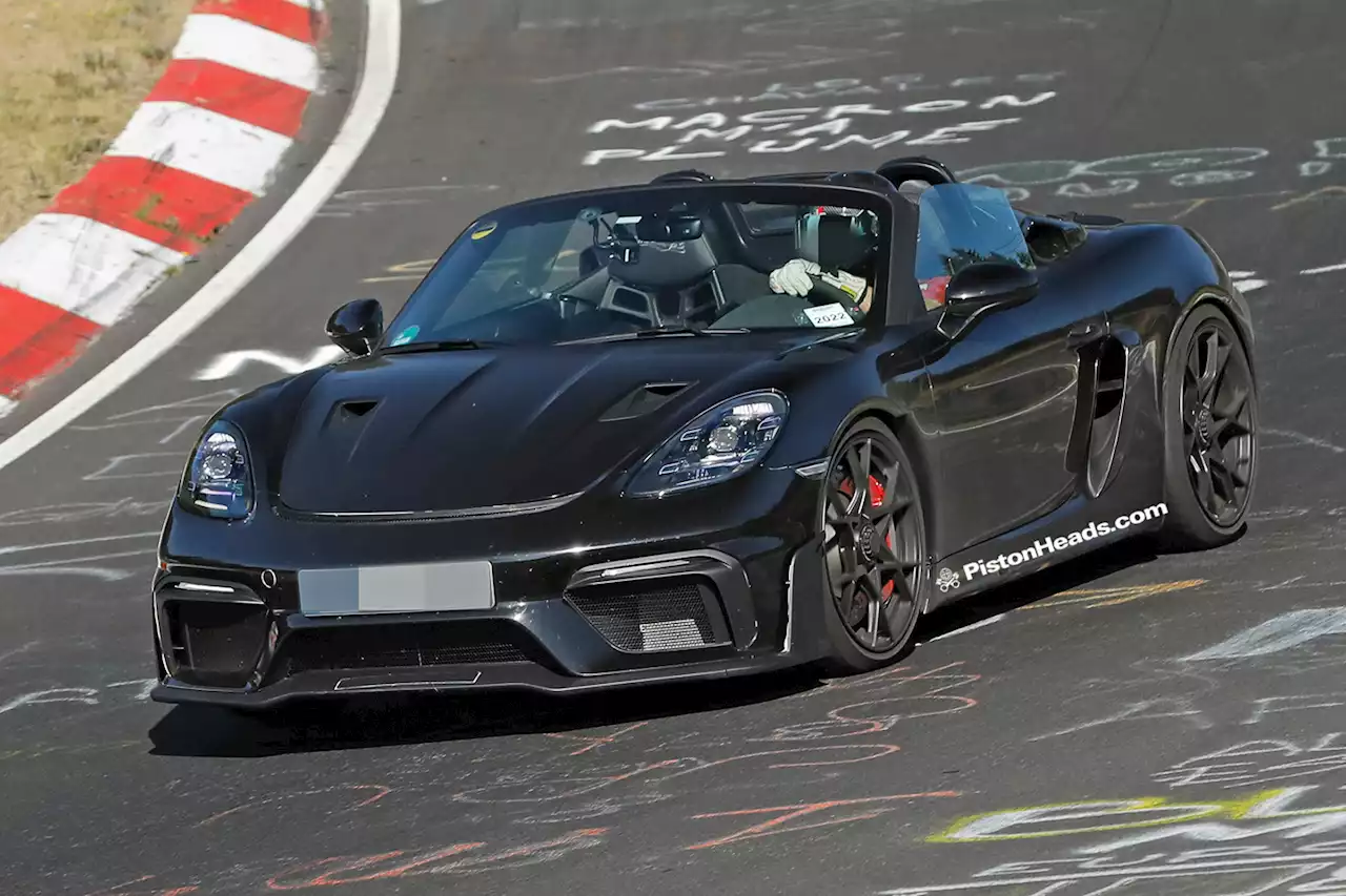 718 Boxster Spyder RS testing on the Nordschleife