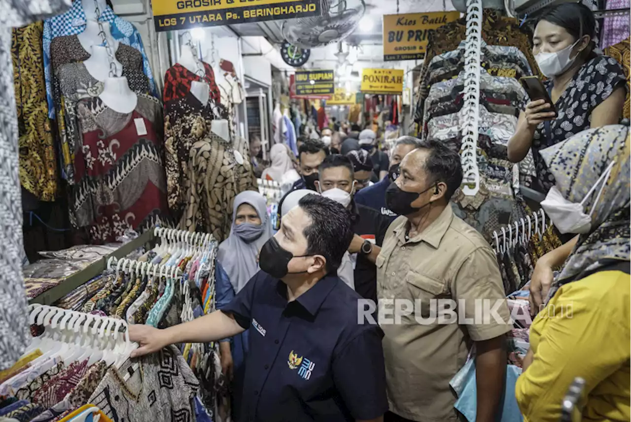 Menteri BUMN Hadiri Program Livin' Pasar Mandiri di Pasar Beringharjo |Republika Online