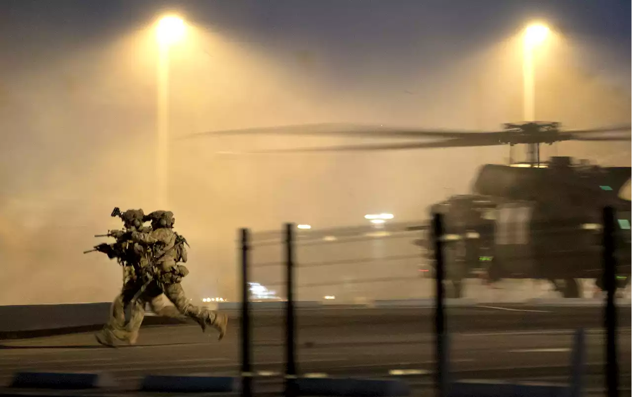 WATCH: Army turns city's streets and skies into training ground