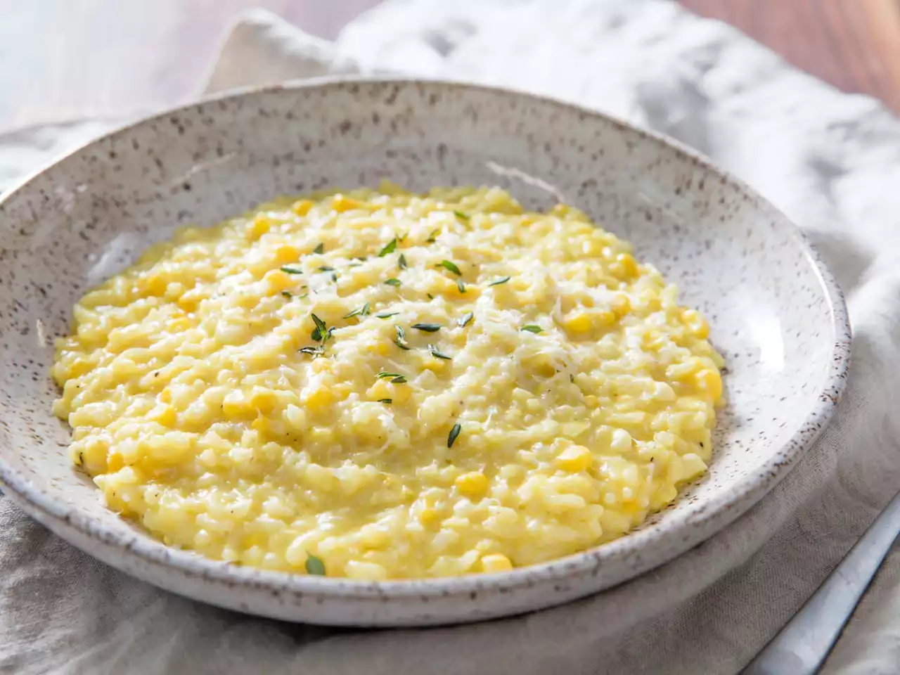 Pressure Cooker Corn Risotto Recipe