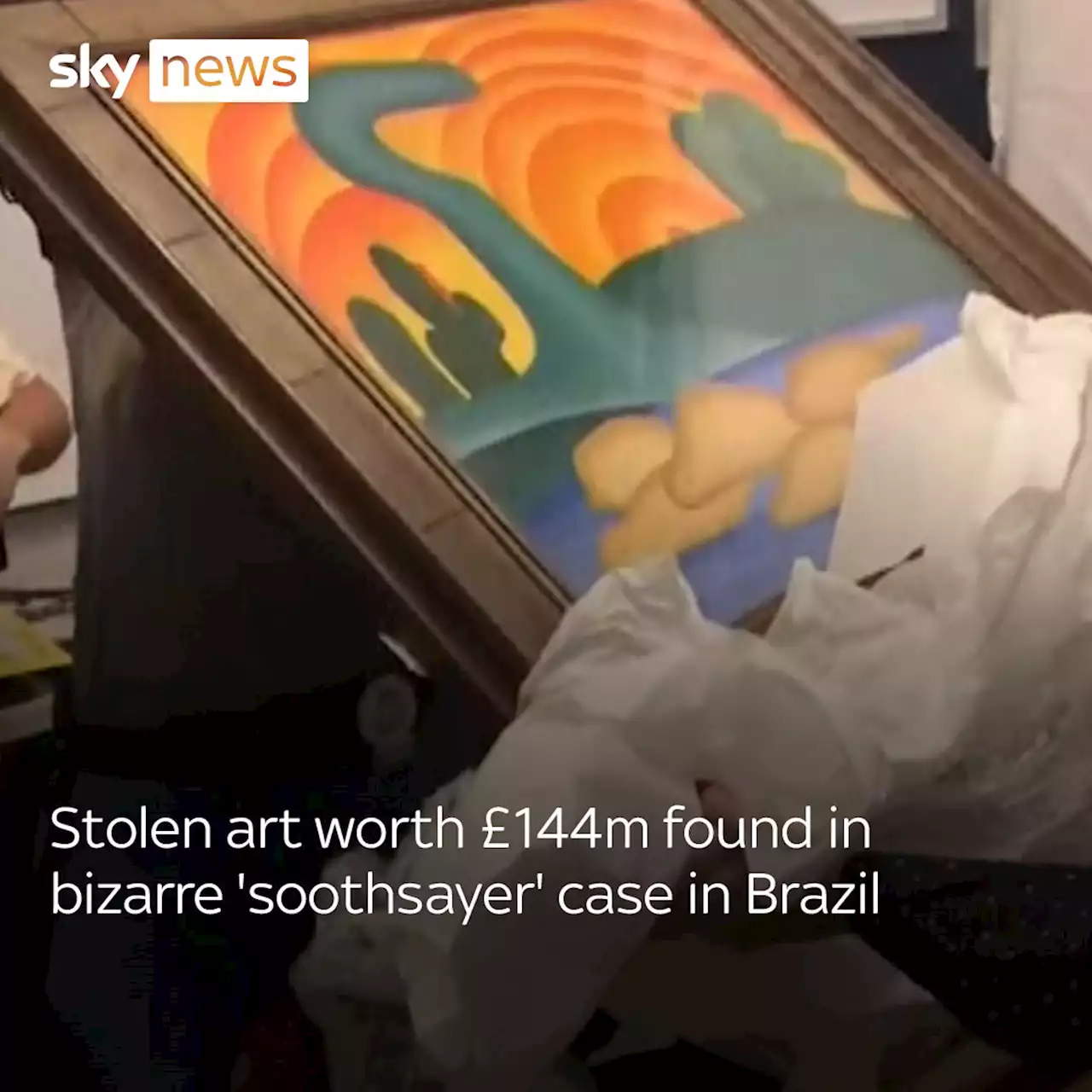 Art work stolen from elderly widow 'in bizarre soothsayer plot' found by police in Brazil