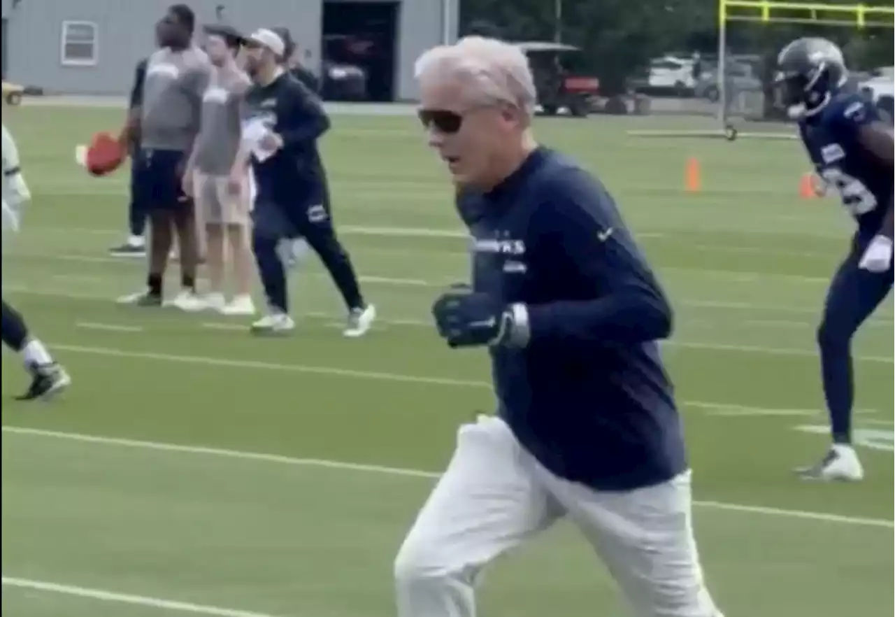 Pete Carroll running 50 yards in his white dad shoes will probably be the most impressive thing about the Seahawks this year