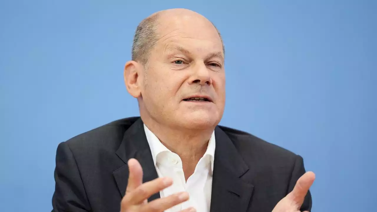 Olaf Scholz auf der Sommerpressekonferenz