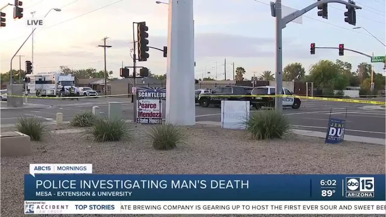 Death investigation closes area of Extension Road and University Drive in Mesa