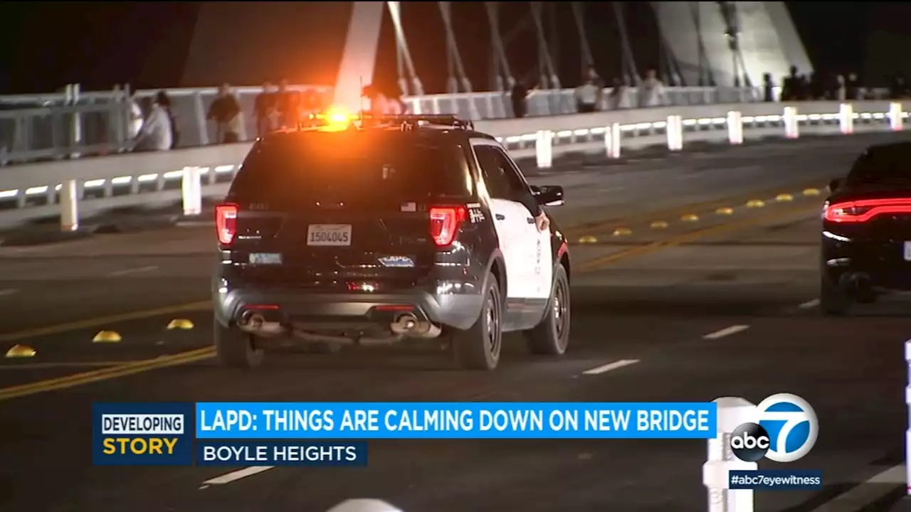 Sixth Street Bridge seeing fewer disruptive activities, LAPD says