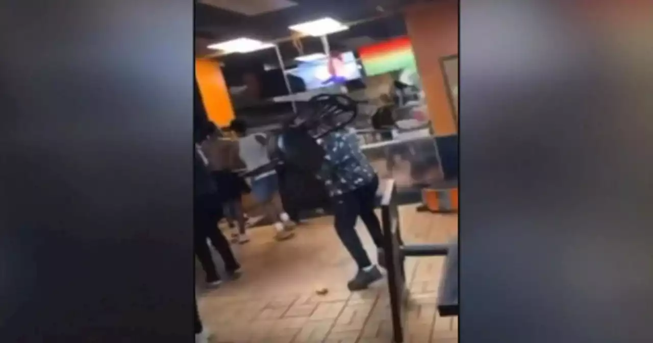 Watch: Dozens of teens ransack Jamaican restaurant in Germantown