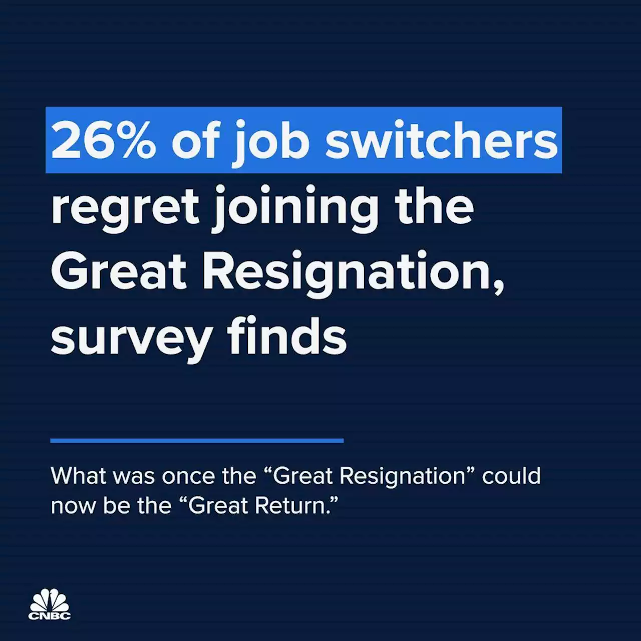 26% of job switchers regret joining the Great Resignation, survey finds: 'They’ve sobered up'