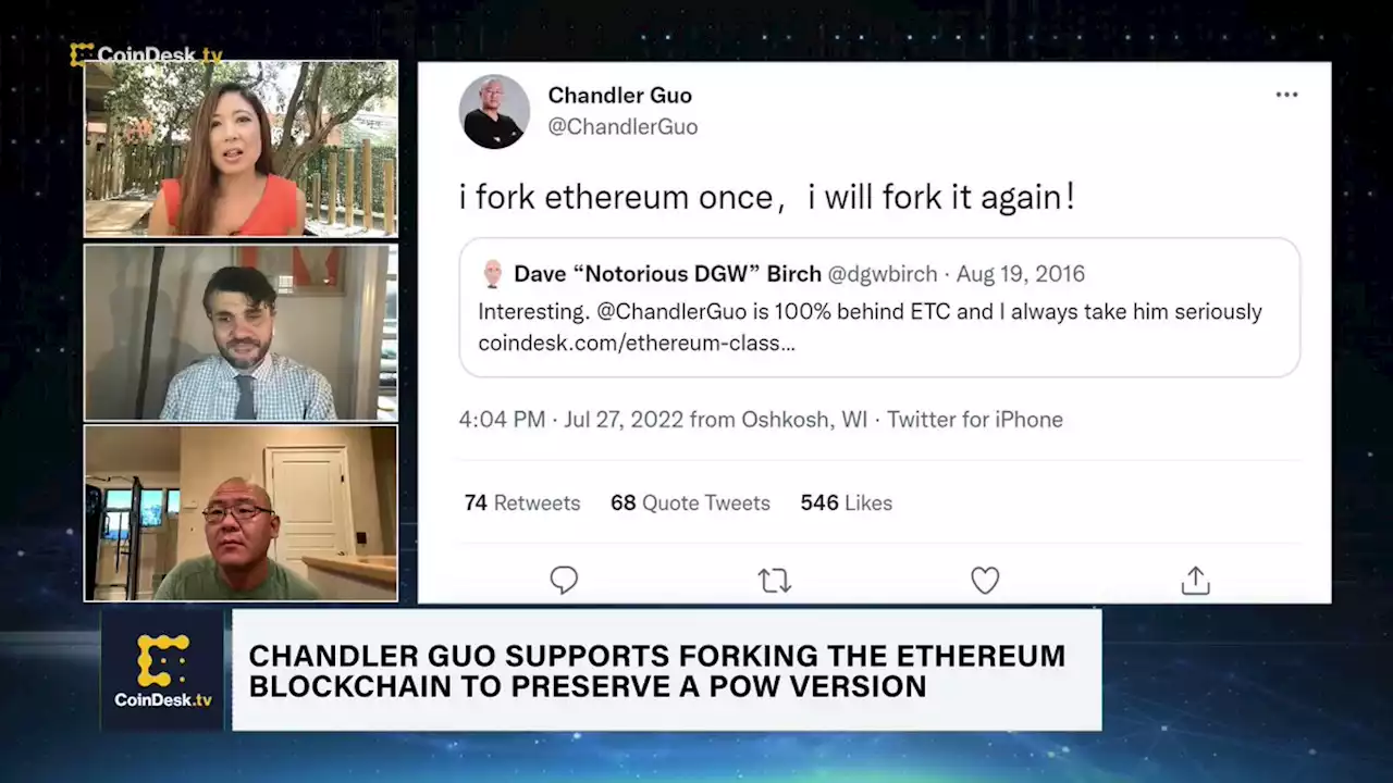 Chandler Guo on Supporting Ethereum Fork 'Again'