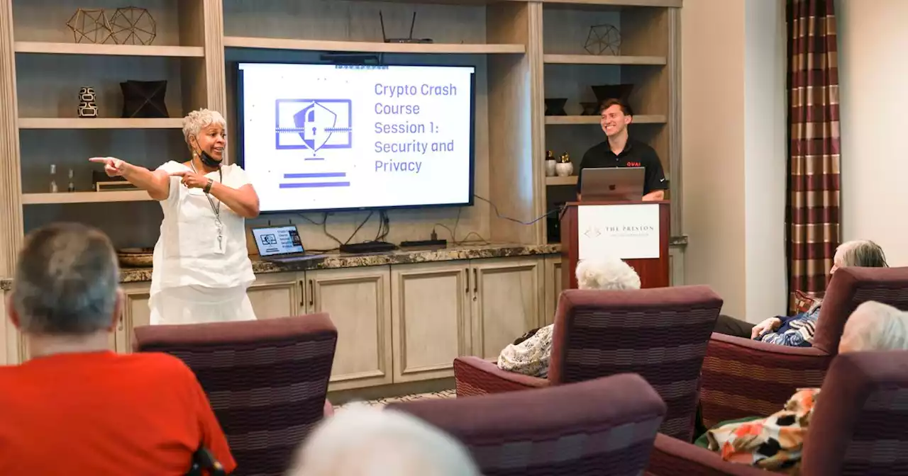 Sign of the times: 21-year-old teaches Dallas seniors about crypto, NFTs and selfies