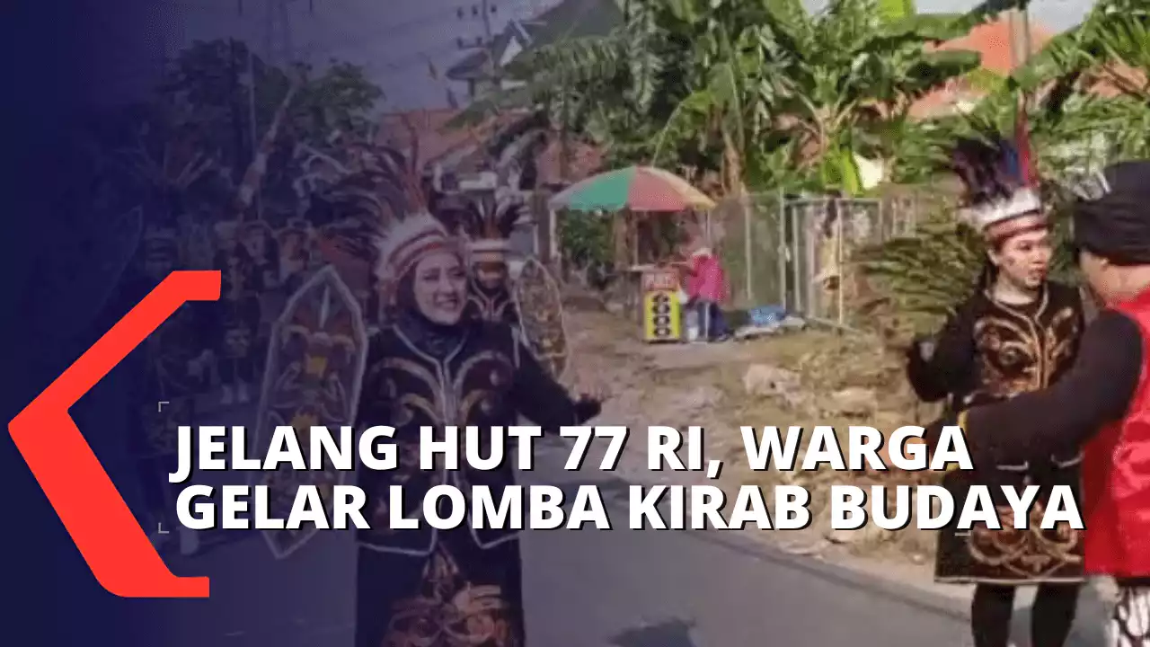 Jelang Hari Kemerdekaan RI, Warga Surabaya Gelar Lomba Kirab Budaya