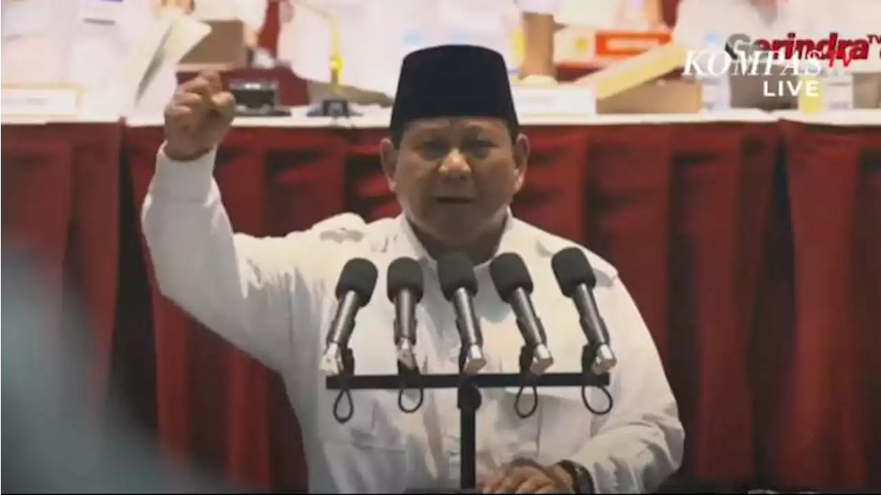 Prabowo: Siap Terus Berjuang, Saya Bersedia Dicalonkan Sebagai Capres