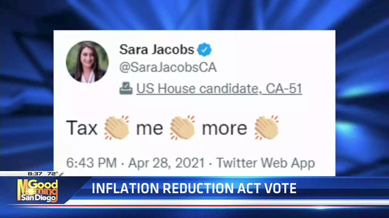 Rep. Sara Jacobs insists Inflation Reduction Act only raises taxes on the extremely wealthy -