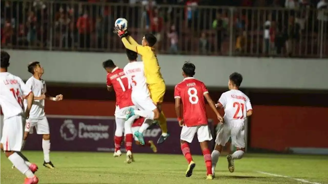 Hasil Babak Pertama Timnas U16 Indonesia vs Vietnam, Gol Telat Kafiatur Bawa Garuda Muda Memimpin - Tribunnews.com