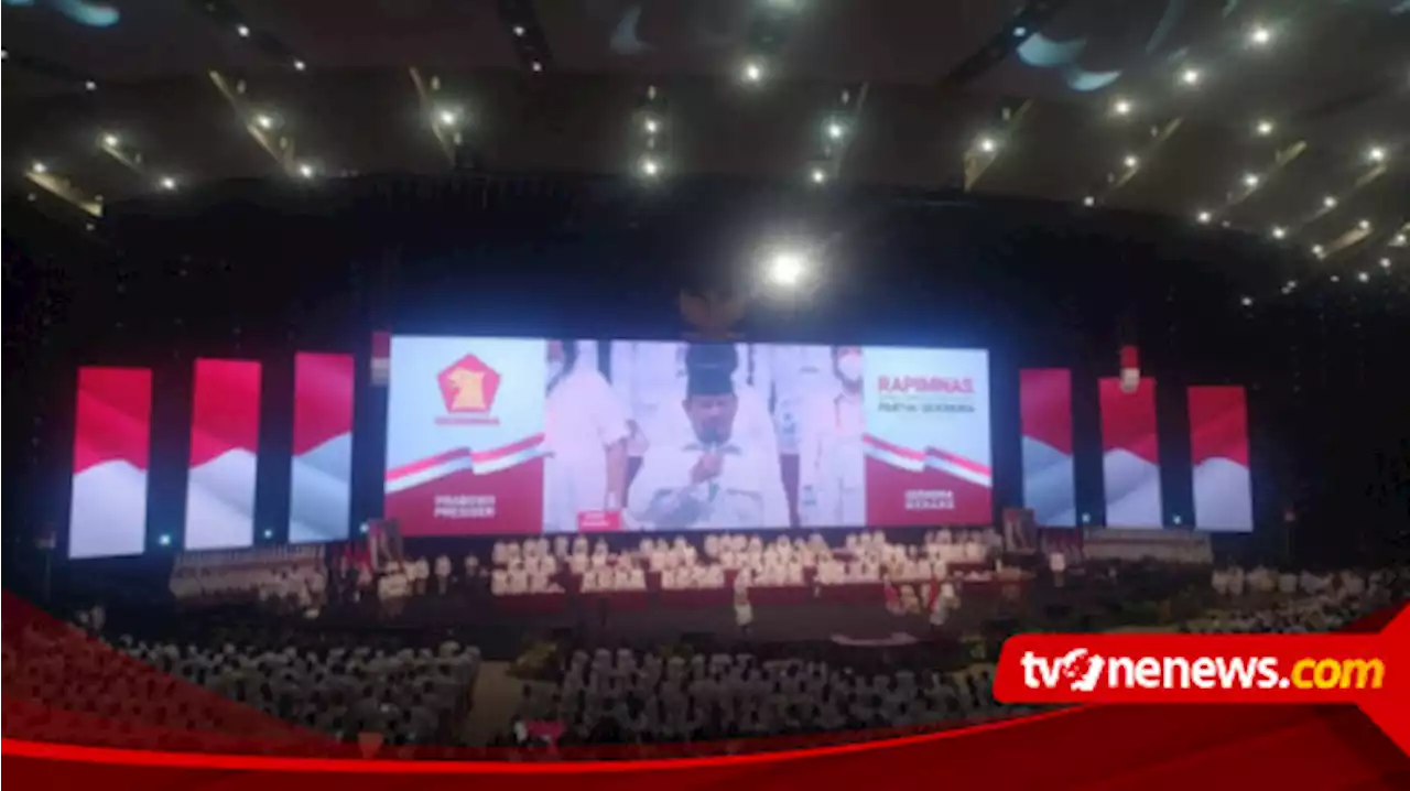 Rapimnas, Ribuan Kader Partai Gerindra Penuhi Aula SICC Sentul