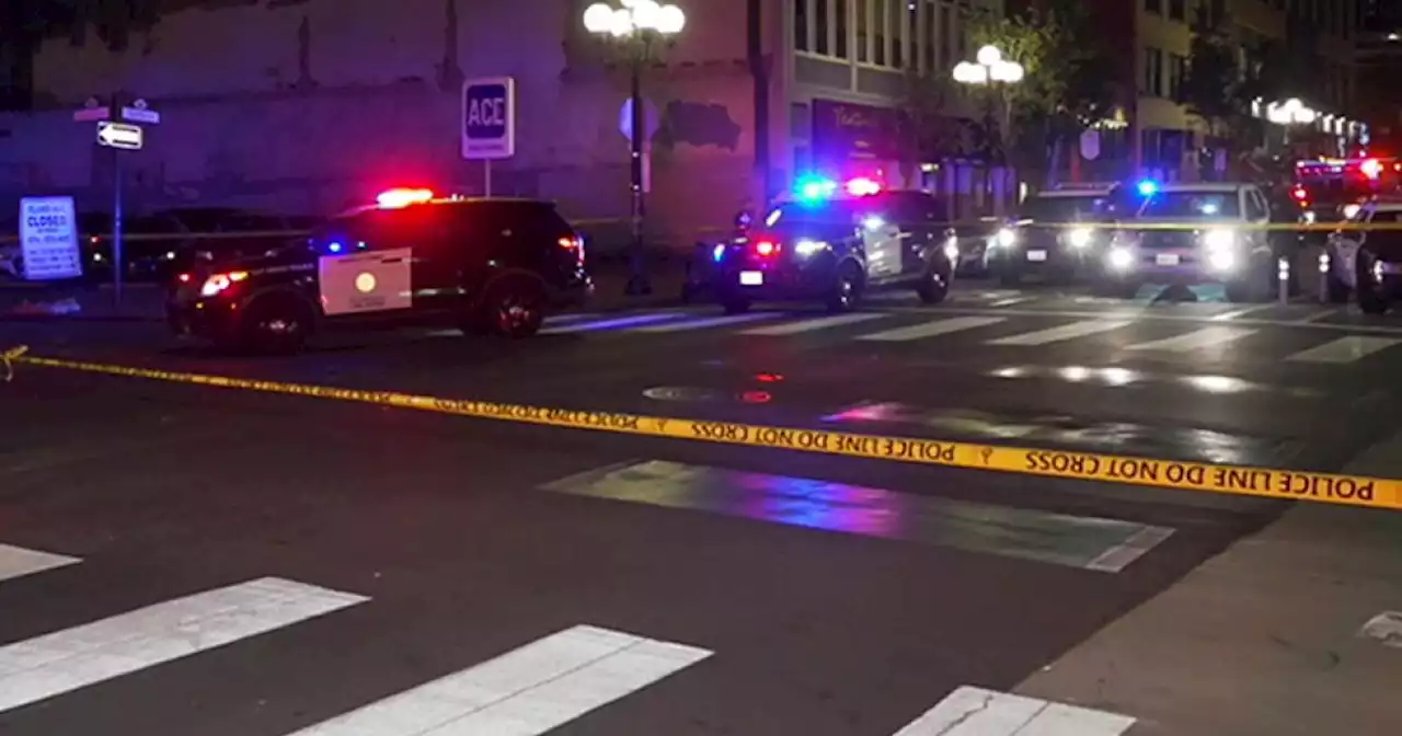 Woman, 32, injured by stray gunfire in Gaslamp Quarter