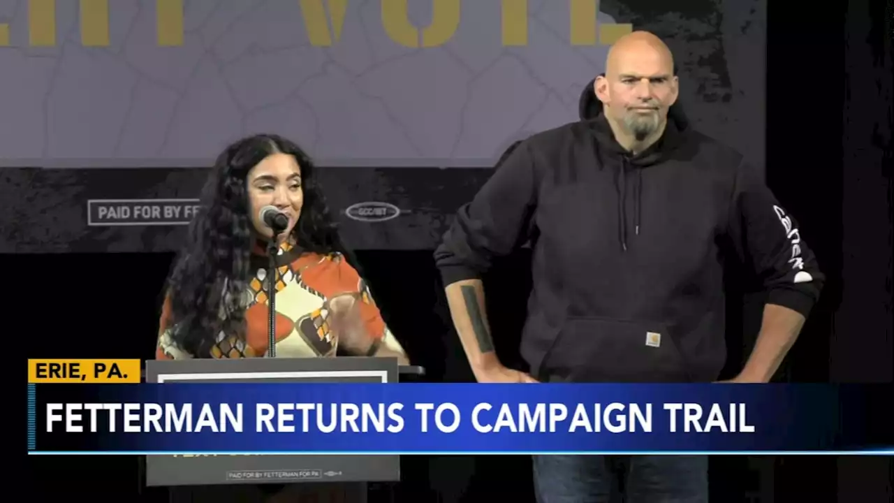 John Fetterman 'grateful' as he returns to Pennsylvania Senate race