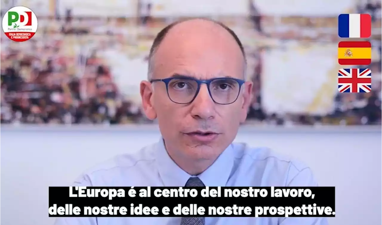 Elezioni 2022, video in tre lingue anche per Letta - Guarda