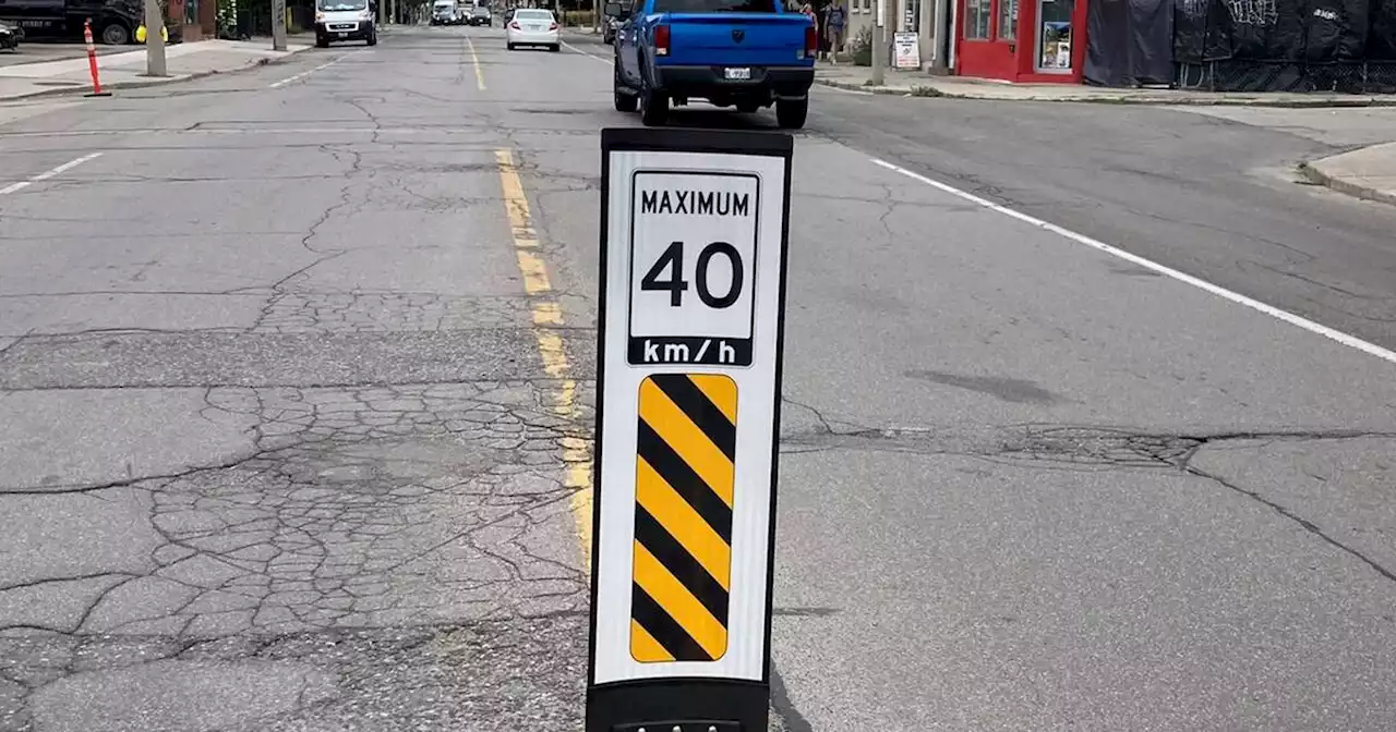 Toronto is getting a bunch of new road signs to help stop drivers from speeding