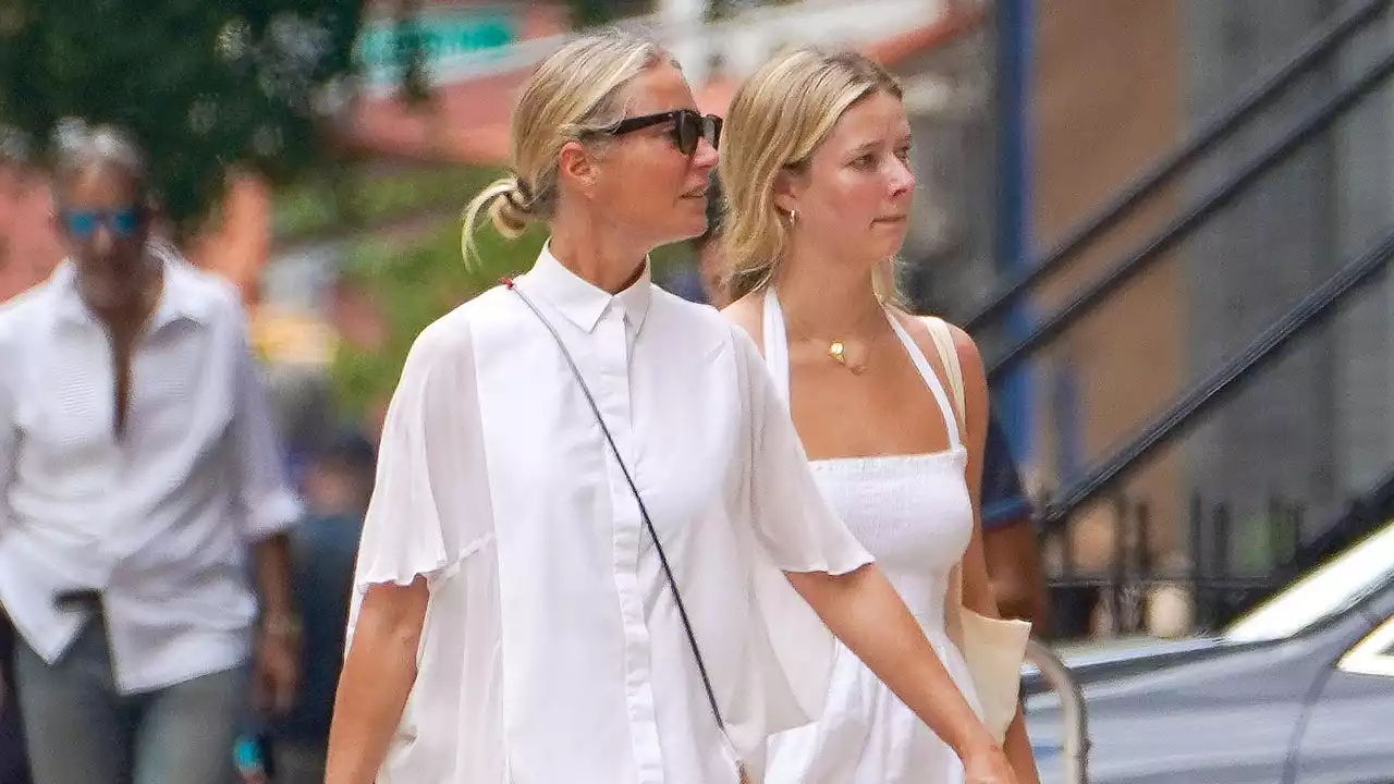 Gwyneth And Apple Bring Their Crisp Mother-Daughter Style To New York