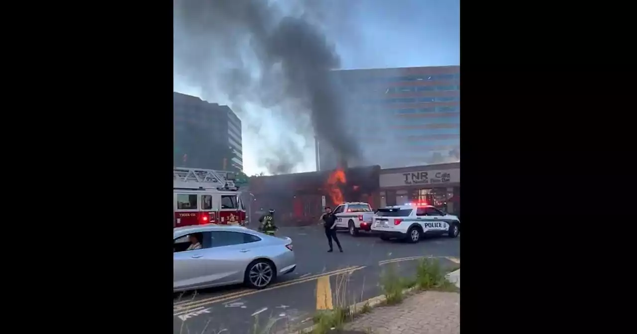 14 hurt after vehicle slams into Virginia restaurant and sparks fire