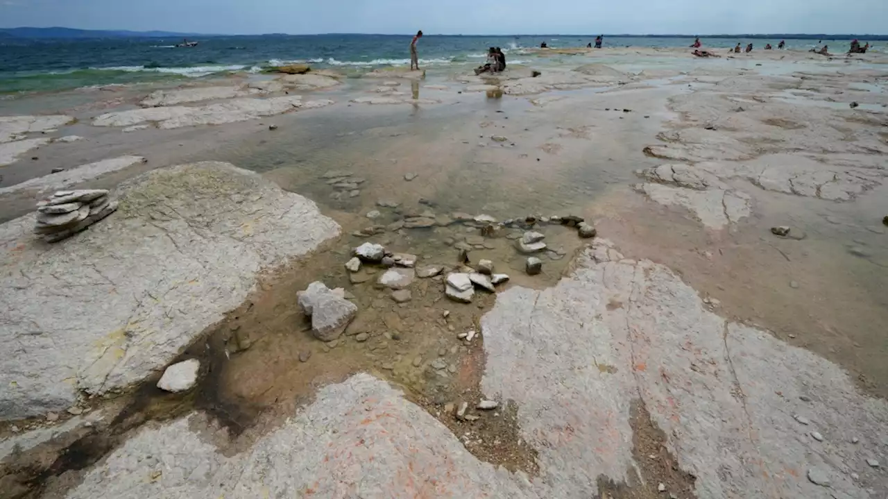 Italy's Lake Garda shrinks to near-historic low amid drought