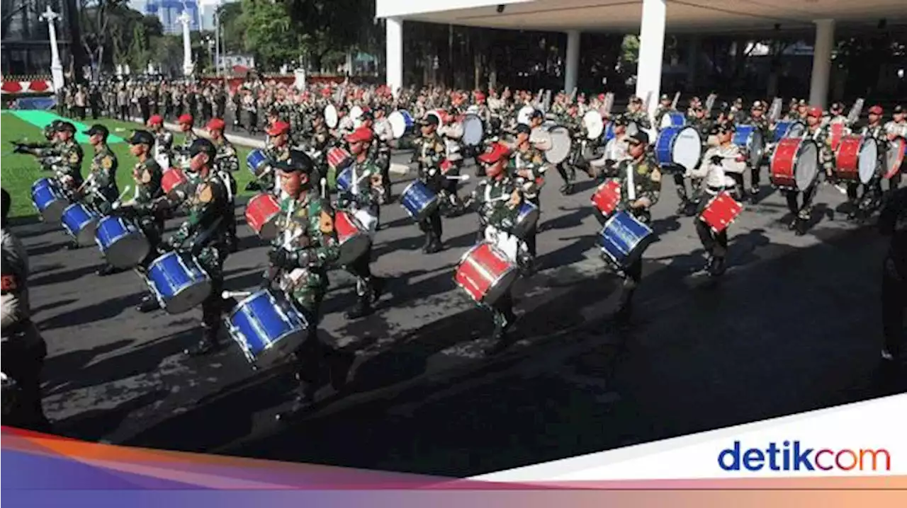 Suasana Gladi Kotor Upacara HUT RI ke-77 di Istana Merdeka