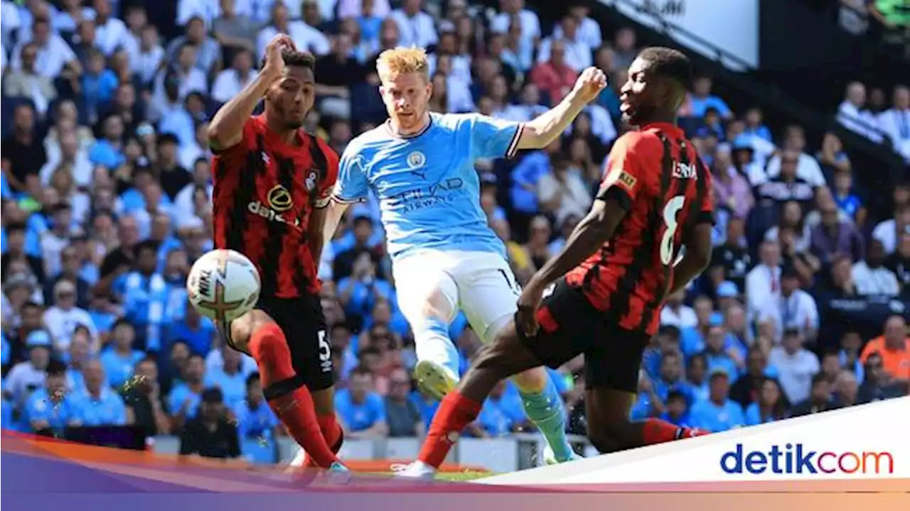 Man City Dominan Lawan Bournemouth, Unggul 3-0 di Babak I