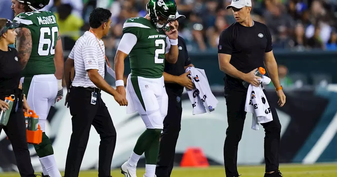 Zach Wilson injures knee in NY Jets preseason game