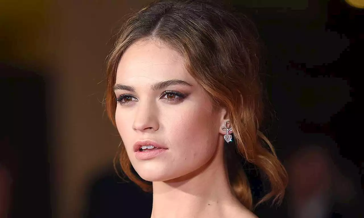 Lily James is the ultimate It-girl in retro slip dress