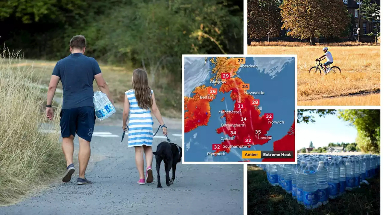 Hundreds of households without water as blistering heat set to reach 35C before thunderstorms batter UK