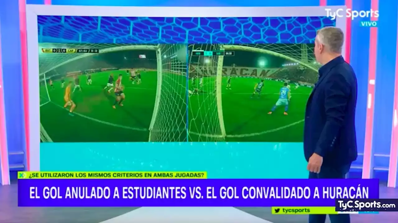 A Huracán si, a Estudiantes no: el parecido gol que SI le convalidaron al Globo - TyC Sports