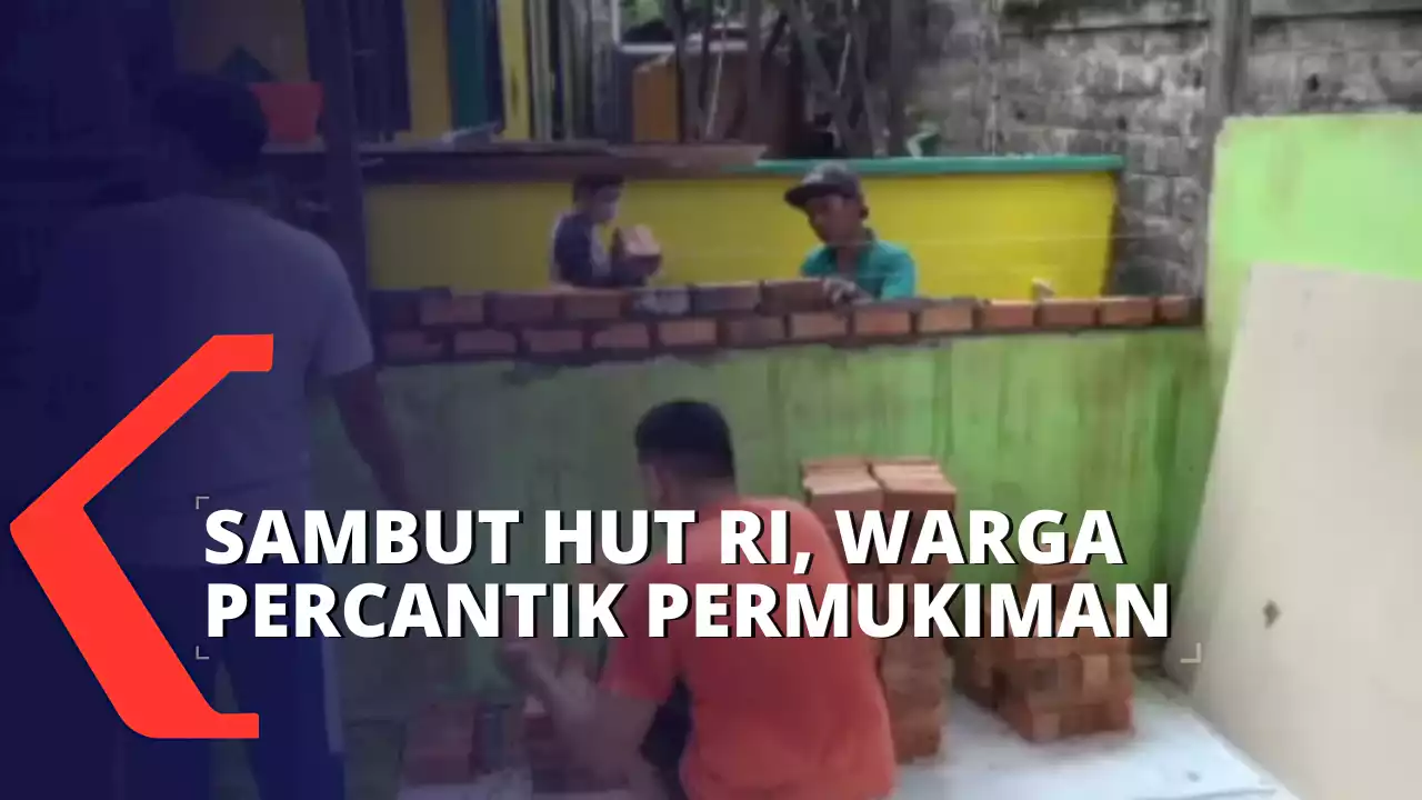 Jelang HUT ke-77 RI, Warga Balikpapan Kerja Sama Percantik Permukiman