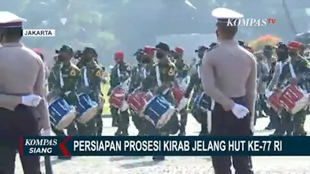 Tiga Hari Jelang HUT RI, TNI-Polri Gladi Kotor di Taman Pandang Monas