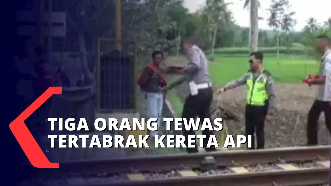 Sepeda Motor Tertabrak Kereta Api di Perlintasan Tanpa Palang Pintu, 3 Orang Meninggal Dunia