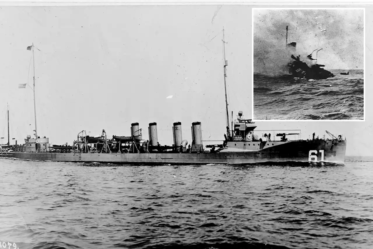 Divers find wreckage of first US Navy destroyer sunk by enemy fire